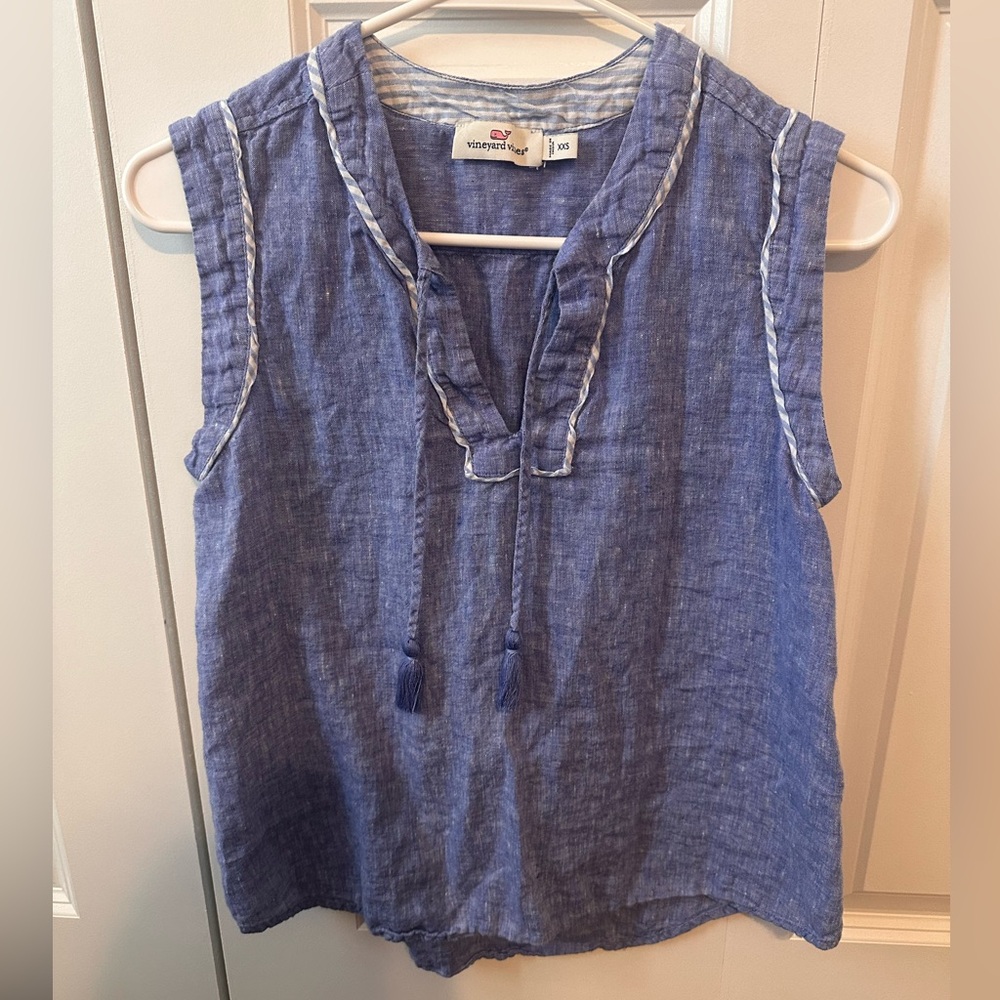Vineyard Vines women’s linen top XXS
